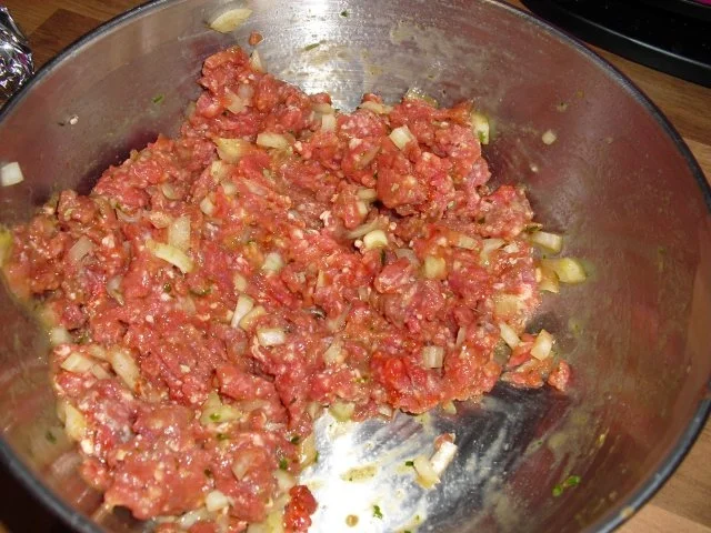 Fleischpflanzerl mit Rot- und Rosenkohl - Rezept - Bild Nr. 2