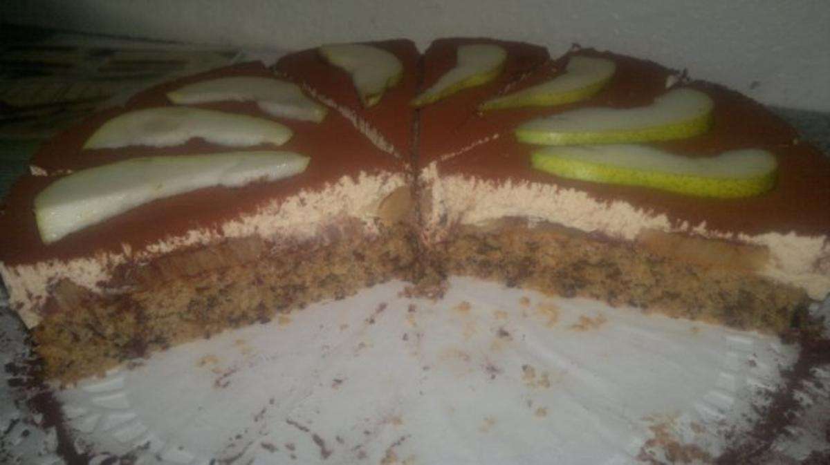 Bilder für Cappuccino-Birnen-Torte - Rezept