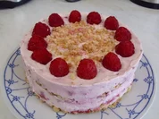 Kuchen/Torten...MINI Knusper-Himbeer-Torte "light" - Rezept