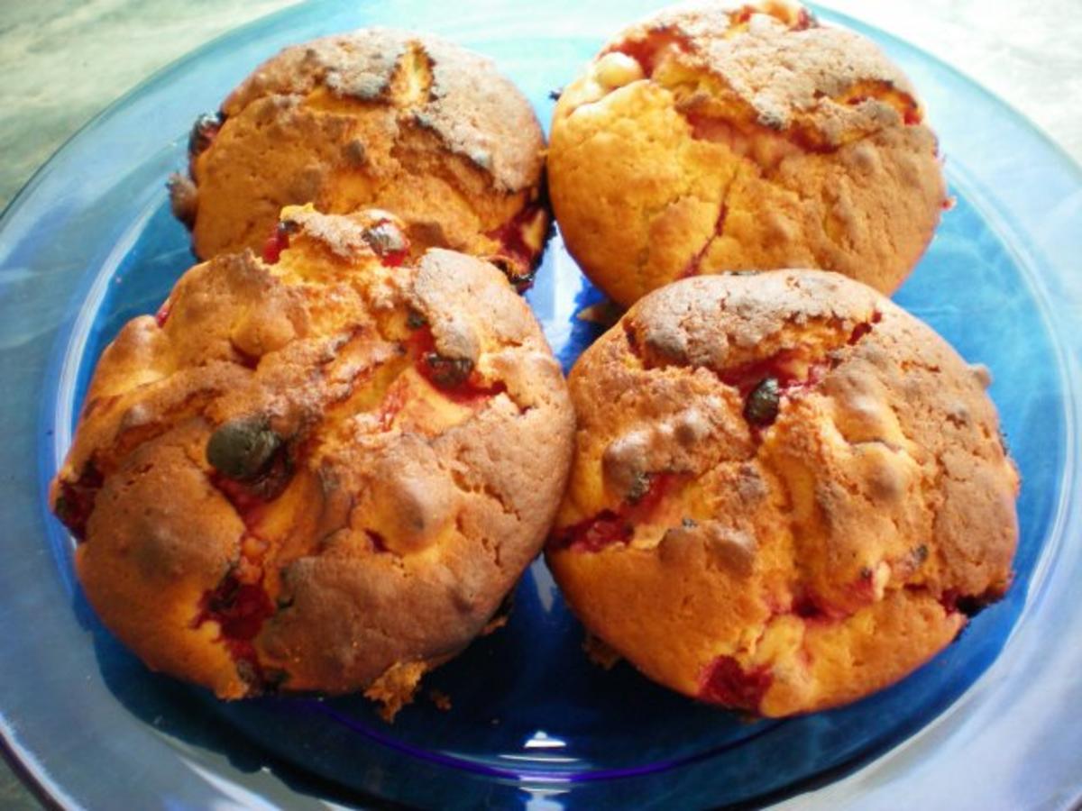Muffin - Johannisbeere Marzipan - Rezept