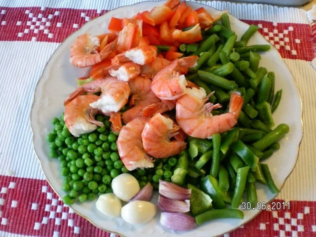 Rezept: Paella mit Hähnchen und Meeresfrüchte Bild Nr. 3 Paella mit Hähnchen und Meeresfrüchte - Rezept - Bild Nr. 3