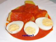 Kochen: Eier auf püriertem Letscho - Rezept