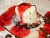 Gebackener Kringel-Apfel-Traum an Vanilleeis - Rezept