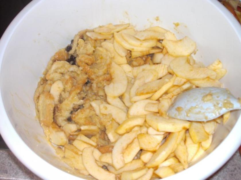 Auflauf: Apfel Brot Auflauf - einfach - 137 kcal/100g
