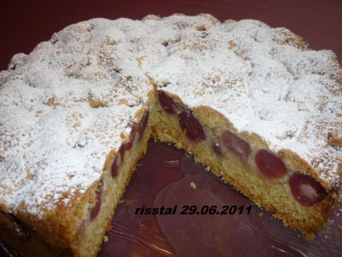 Kirschkuchen mit Guß - Rezept mit Bild - kochbar.de