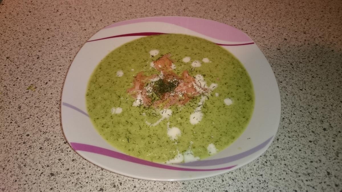 Kalte Gurkensuppe mit Räucherlachs - Rezept - Bild Nr. 2