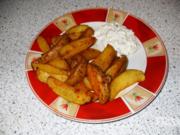 Country potatoes - Wedges -  gebackene Kartoffelecken - Rezept