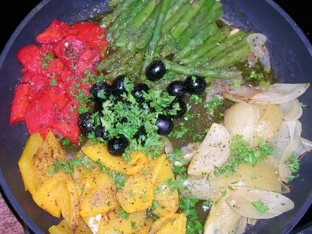 Kabeljau mit Zitronenkartoffelstampf an viel frischem Gemüse - lecker,leichte Sommerkost - Rezept - Bild Nr. 2