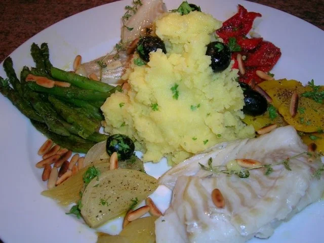 Kabeljau mit Zitronenkartoffelstampf an viel frischem Gemüse - lecker,leichte Sommerkost - Rezept - Bild Nr. 3