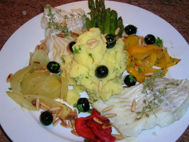 Kabeljau mit Zitronenkartoffelstampf an viel frischem Gemüse - lecker,leichte Sommerkost - Rezept - Bild Nr. 9