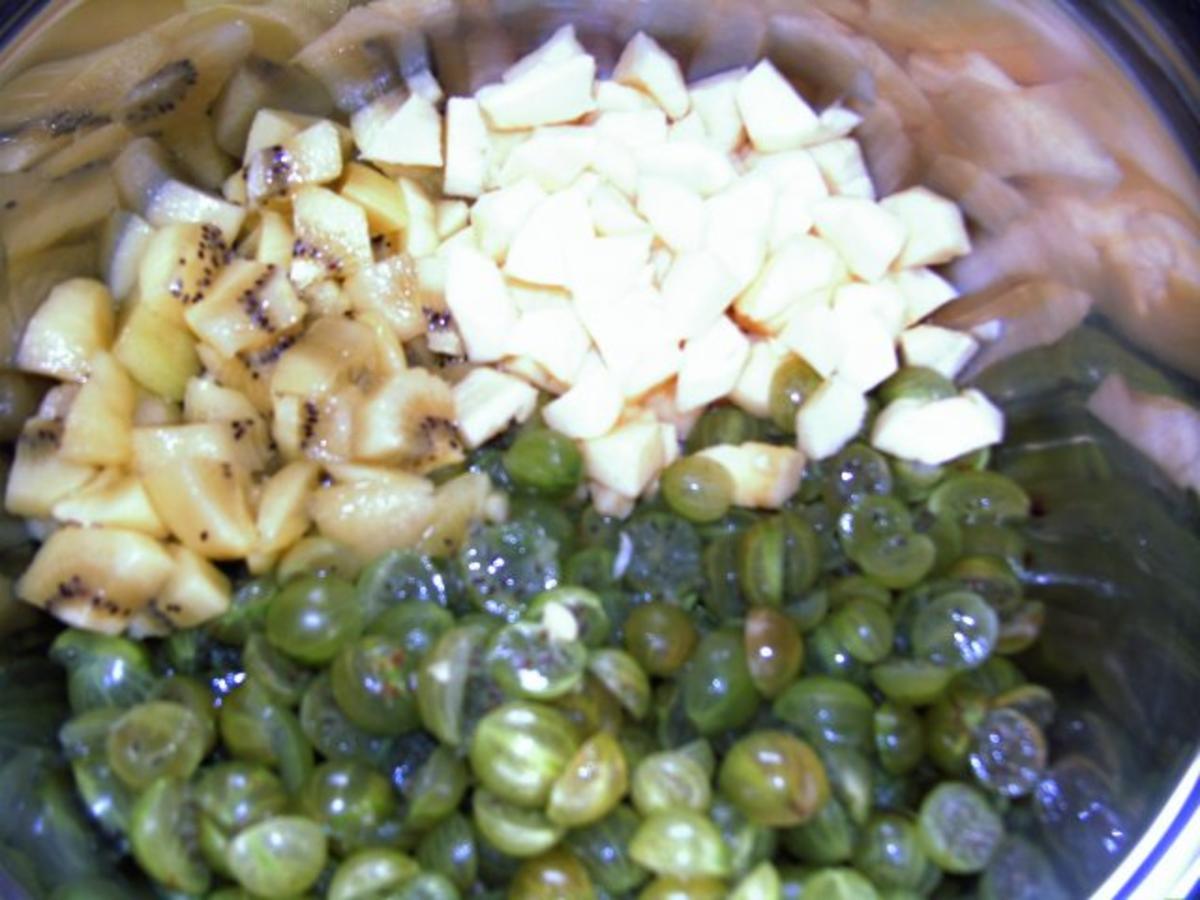 Bilder für Stachelbeer - Kiwi - Apfel - Marmelade - Rezept