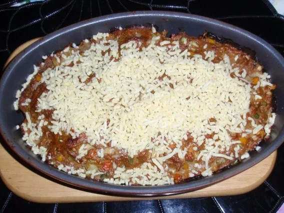 Hack-Gemüse-Auflauf mit buntem Salat - Rezept - Bild Nr. 8