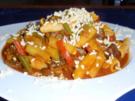 Champignon-Gemüse-Nudel-Pfanne - Rezept