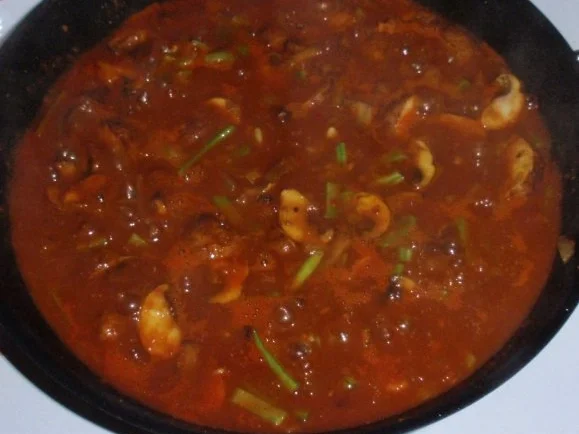 Rezept: Champignon-Gemüse-Nudel-Pfanne Bild Nr. 4 Champignon-Gemüse-Nudel-Pfanne - Rezept - Bild Nr. 4