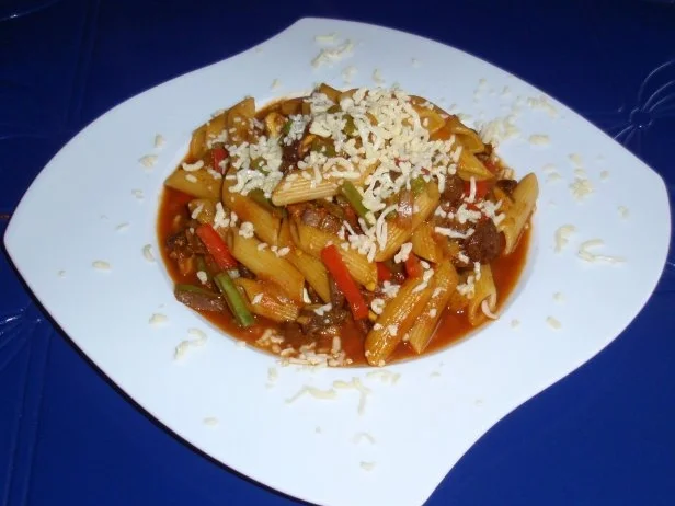 Rezept: Champignon-Gemüse-Nudel-Pfanne Bild Nr. 8 Champignon-Gemüse-Nudel-Pfanne - Rezept - Bild Nr. 8