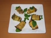 Gefüllte Auberginenröllchen - Rezept