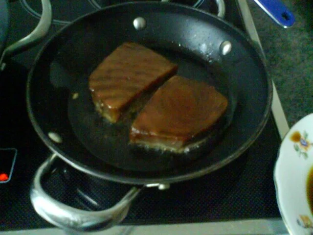 Teriyakithunfisch mit süß saurer Glasnudel-Gemüsepfanne aus dem Wok - Rezept - Bild Nr. 9