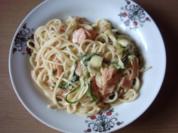 Pastasoße Lachs-Sahnesoße - Rezept
