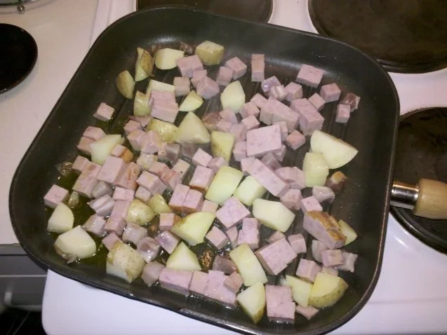 Fleisch: Kartoffel-Fleischkäsepfanne - Rezept - Bild Nr. 2