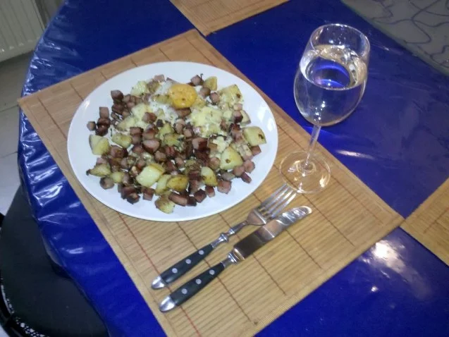 Fleisch: Kartoffel-Fleischkäsepfanne - Rezept - Bild Nr. 5