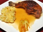 Rieslingente mit karamellisiertem Chicoree und Selleriepüree - Rezept