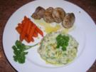Schweinefilet mit Blumenkohlpüree und Kümmelmöhrchen,wieder einmal lecker und leichte Kost - Rezept