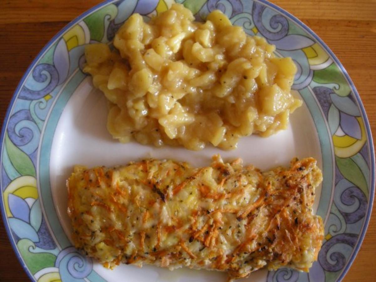 Bilder für Fischfilet....überbacken mit Möhren und Käse - Rezept