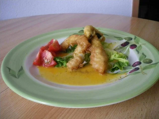 Krapfen vom Hornhecht mit Safran - Rouille - Rezept - Bild Nr. 3