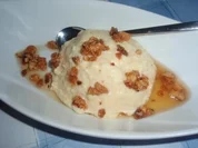 Desser: Grießflammeri mit Mandelkrokant - Rezept