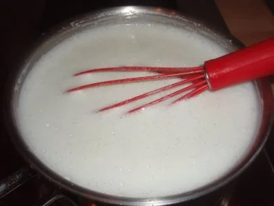 Desser: Grießflammeri mit Mandelkrokant - Rezept - Bild Nr. 2