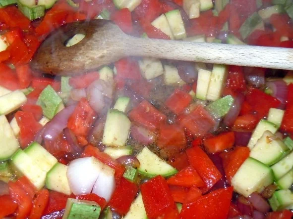 Lammhackbällchen-Gemüse-Ebly-Pfanne - Rezept - Bild Nr. 5