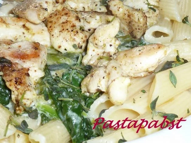 Gorgonzola-Hähnchen-Pasta - Rezept - Bild Nr. 3