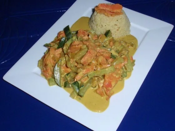 Wildlachs-Gurken-Zwiebel-Soße mit Couscous - Rezept - Bild Nr. 14