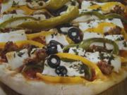 Türkische Hack-Schafskäse-Pizza - Rezept