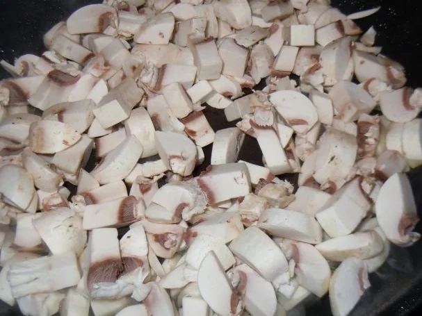 Tagliatelle mit scharfen Champignons und Hähnchenbrust - Rezept - Bild Nr. 3