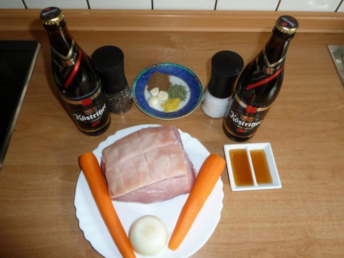 Bilder für Krustenbraten mit Biersosse - Rezept