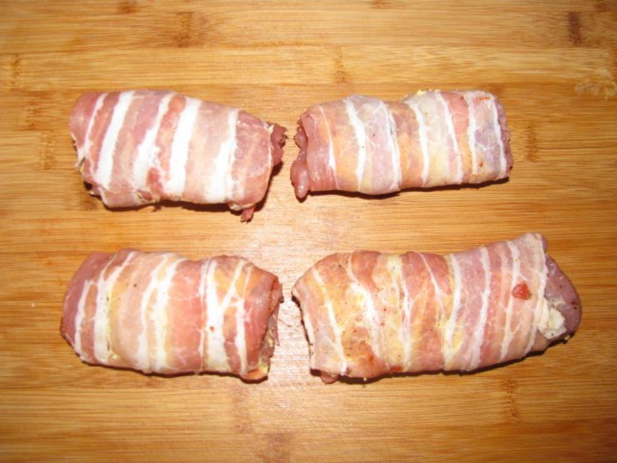 Fleisch: Schnitzelröllchen mit Pflaumenfüllung - Rezept - Bild Nr. 2