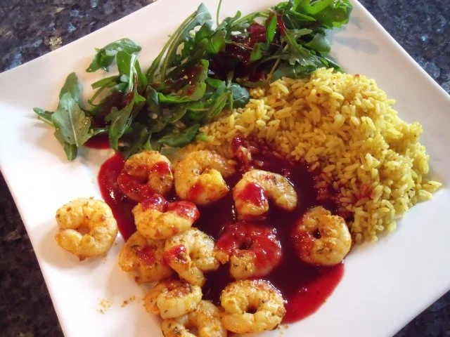 Scharfe Johannisbeer-Sauce zu Garnelen - Rezept