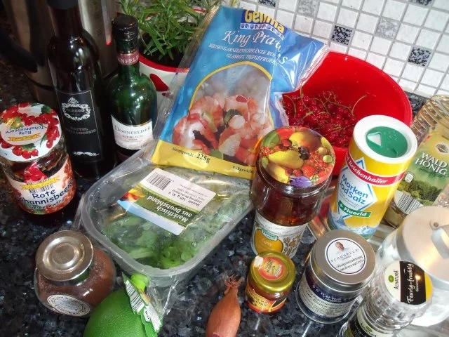 Scharfe Johannisbeer-Sauce zu Garnelen - Rezept - Bild Nr. 3