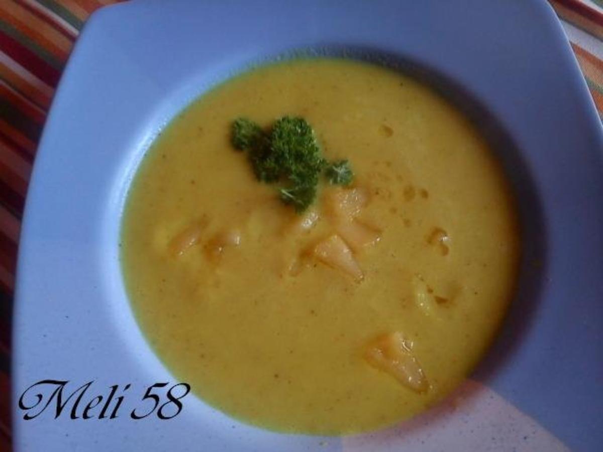 Bilder für Suppen: Kohlrabi-Apfel Suppe mit Curry - Rezept