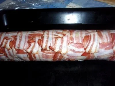 Fleisch: Hackbraten gefüllt im Speckmantel - Rezept - Bild Nr. 6