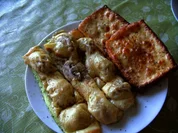 Rezept: ÜBERBACKENE ZUCCHINISCHEIBEN MIT GRILLKÄSE ÜBERBACKENE ZUCCHINISCHEIBEN MIT GRILLKÄSE - Rezept