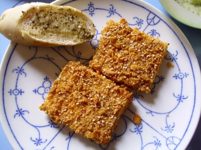 Schafskäse im Knuspermantel - Rezept