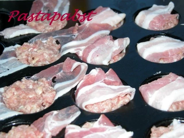 Hackmuffins in Speck gewickelt - Rezept - Bild Nr. 2