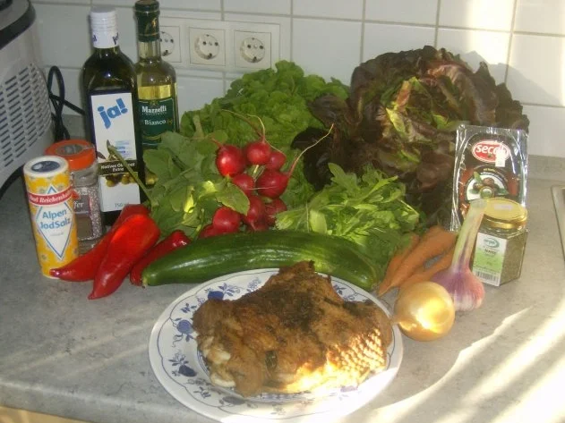 Bunter Salat mit Putenfleisch Resteverwertung vom Vortag - Rezept - Bild Nr. 2