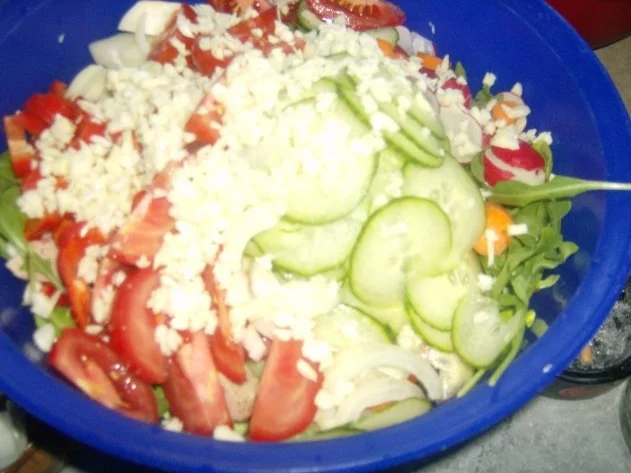 Bunter Salat mit Putenfleisch Resteverwertung vom Vortag - Rezept - Bild Nr. 7