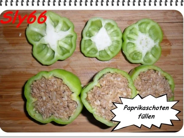 Fleischgerichte:Gefüllte Paprika - Rezept - Bild Nr. 10