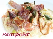 WOK-Nudeln mit Salbei-Putenstreifen - Rezept