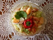 Rezept: Eisbergsalat mit Flusskrebsen Eisbergsalat mit Flusskrebsen - Rezept