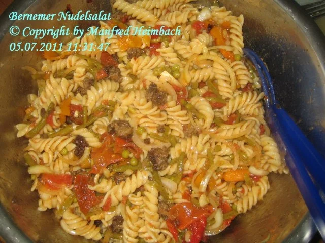 Salat – Bernemer Nudelsalat - Rezept - Bild Nr. 3